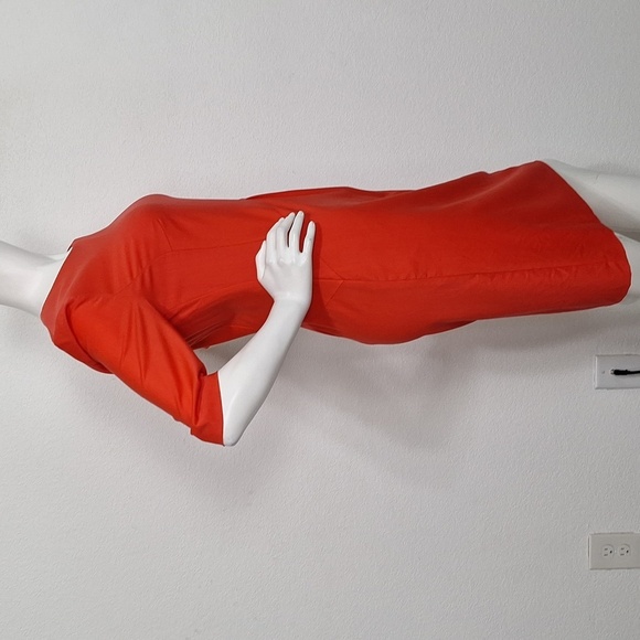 Boss Hugo Boss Re Orange Dipera Preppy Careerwear Sheath Midi Dress Size 6 - Picture 6 of 10